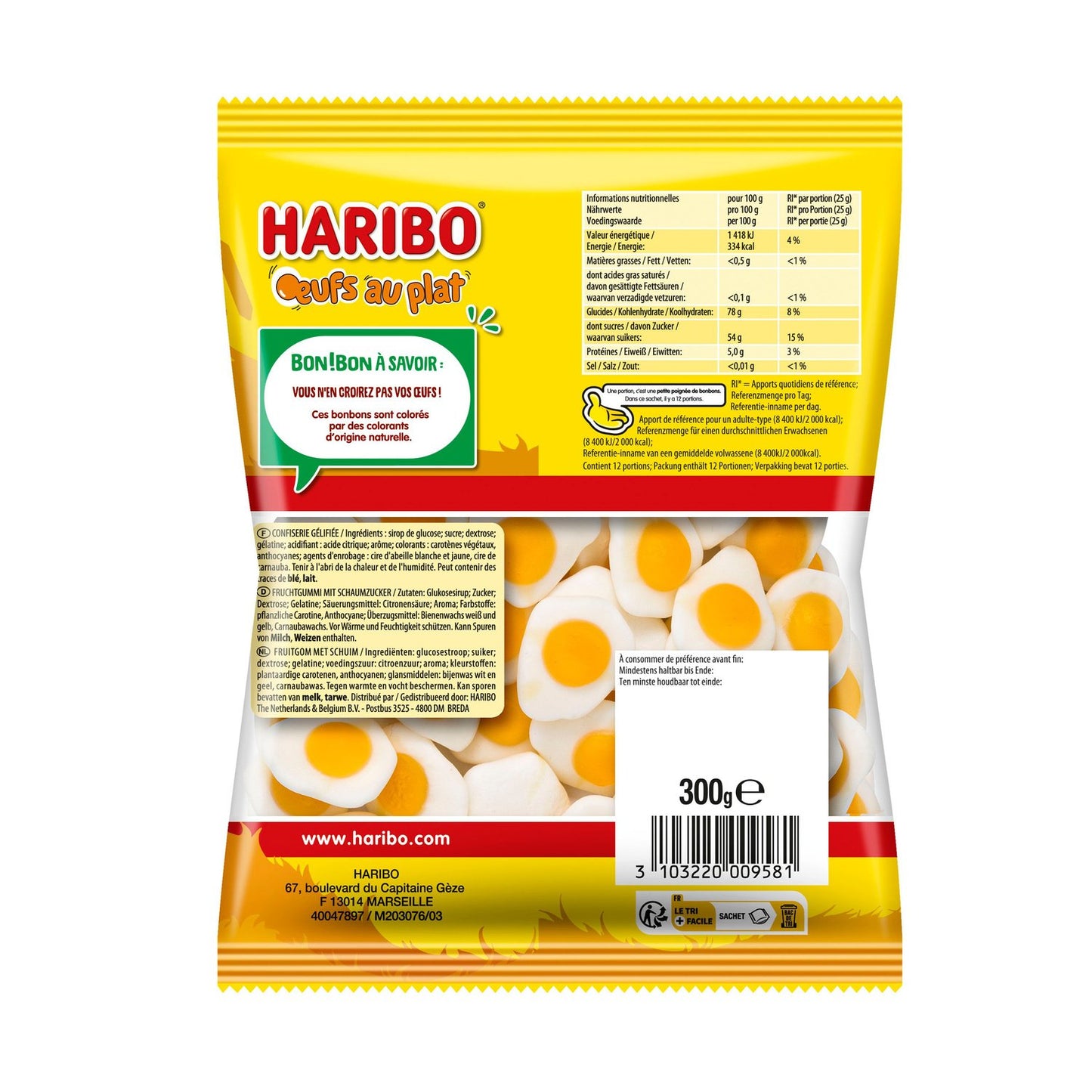 Haribo Eggs Candies 300g