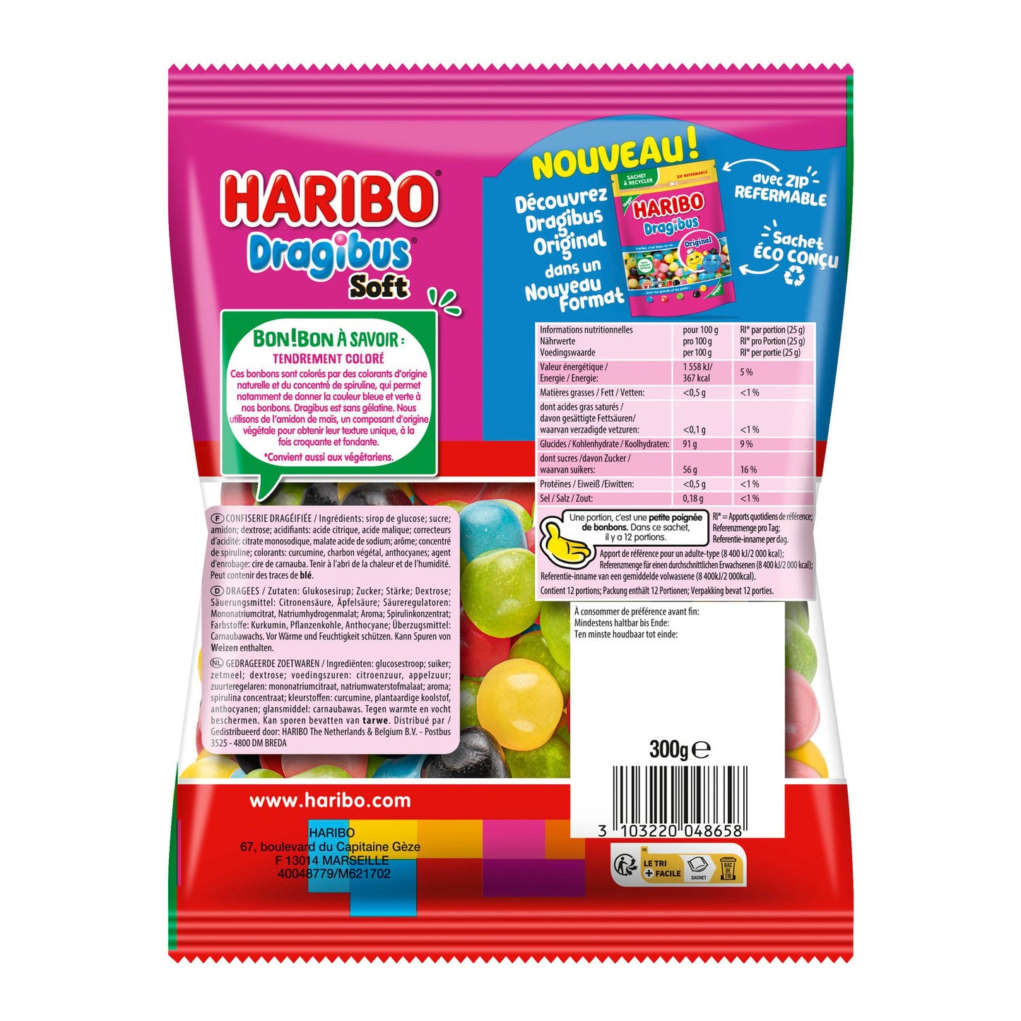 Haribo Dragibus Soft Candies 300g
