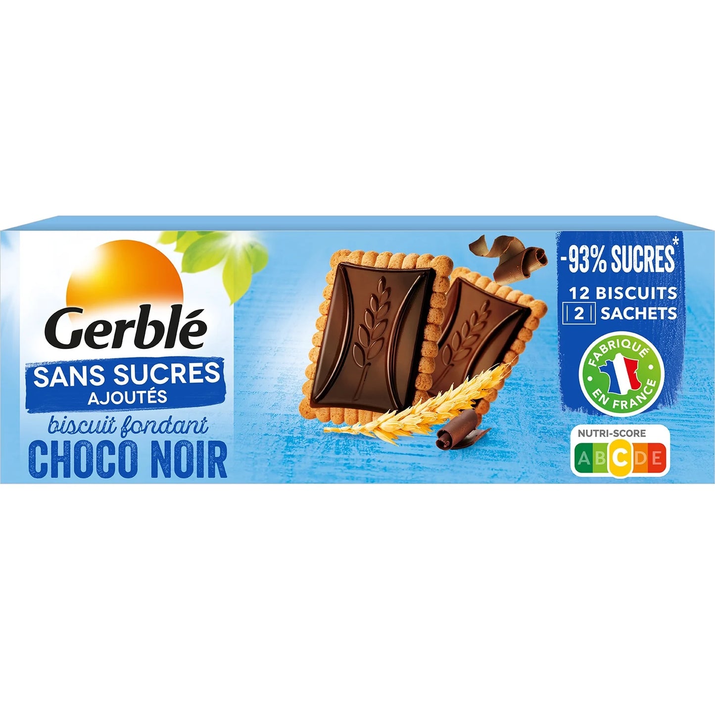 GERBLE Dark Chocolate Fondant Biscuit with No Added Sugar