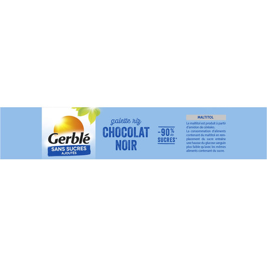 GERBLE Dark Chocolate Rice Cake With no Added Sugar