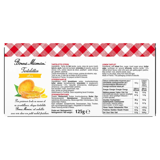 Bonne Maman Lemon Tartlets and Biscuits