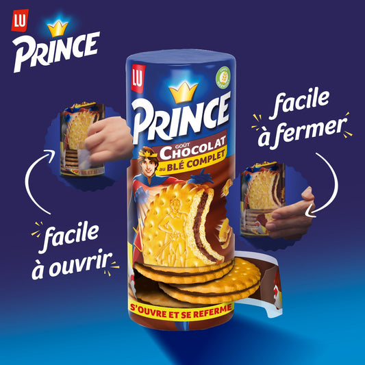 Prince LU Whole Wheat Milk Chocolate Filled Biscuits