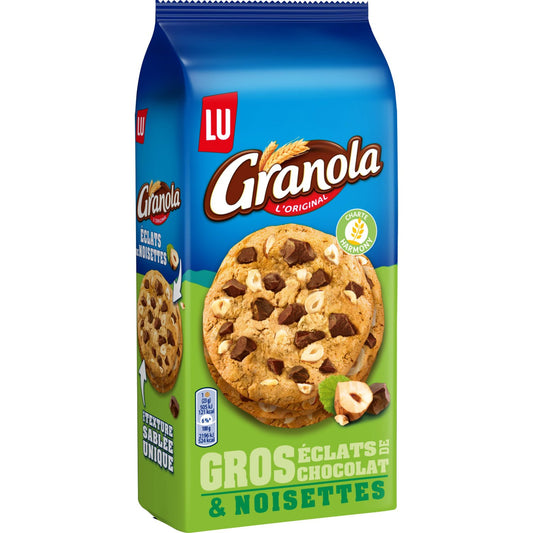 LU Granola Cookies with Large Chocolate & Hazelnut Pieces