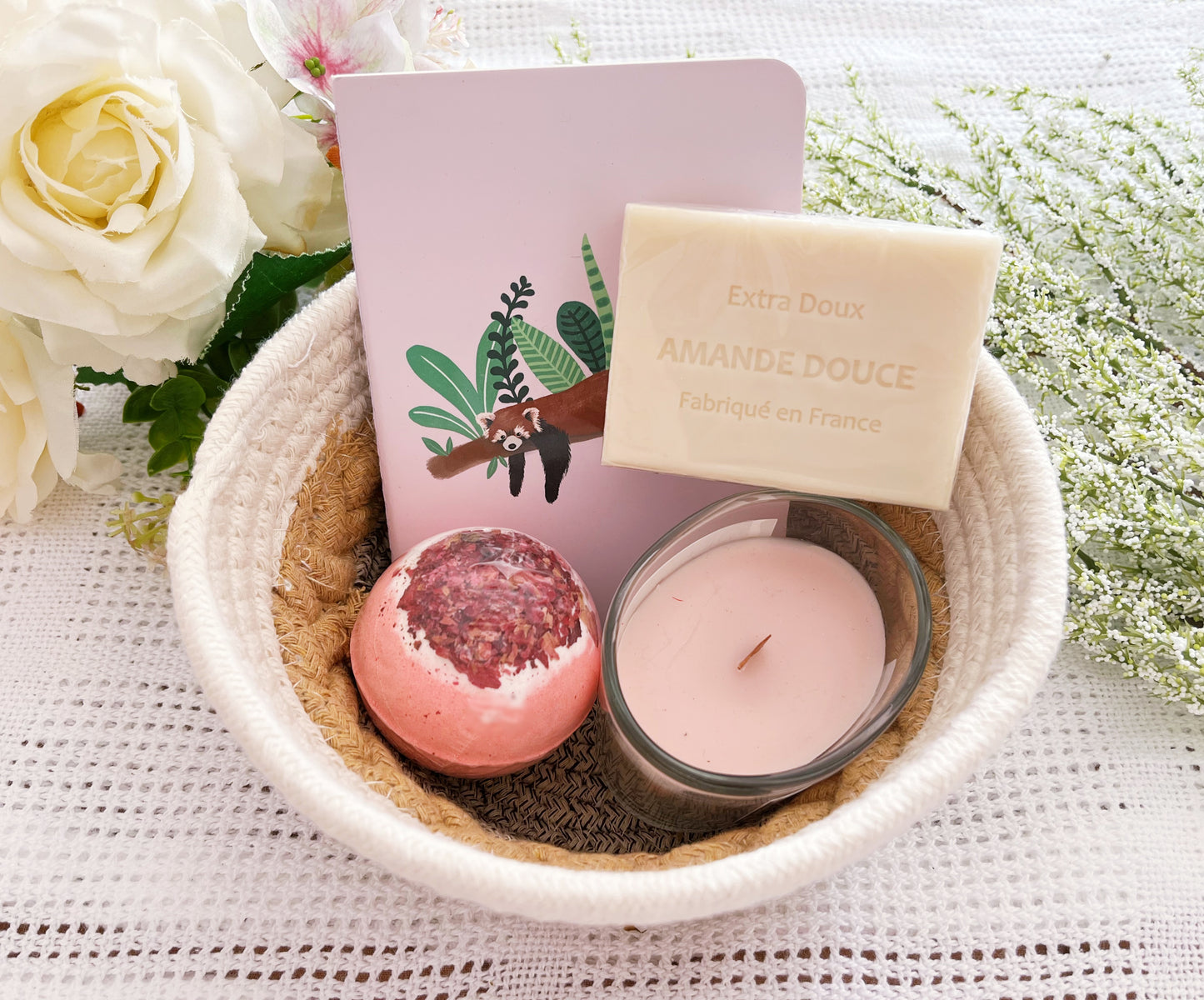 Coffret cadeau rose