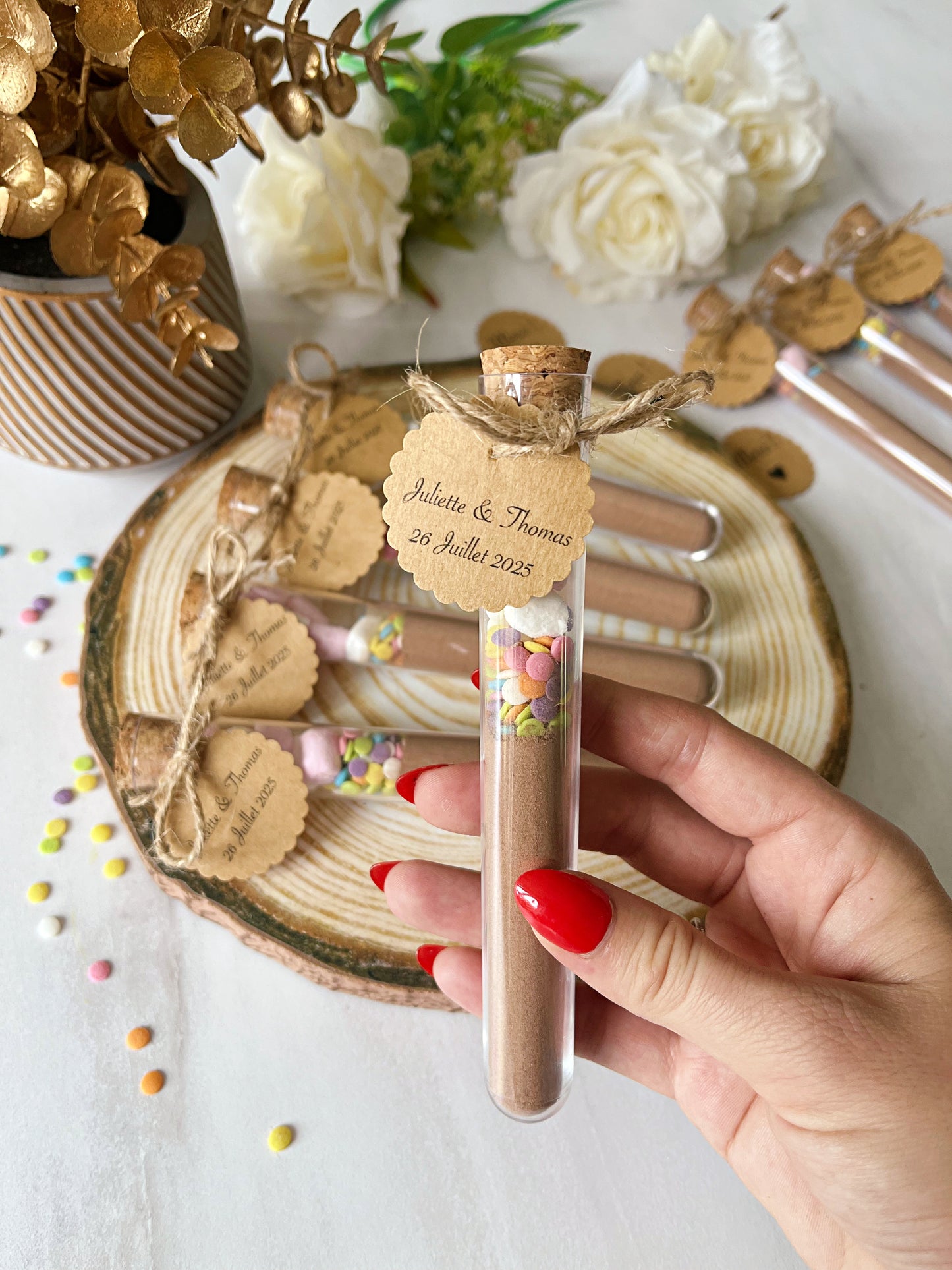 Chocolat chaud avec guimauves cadeau invité