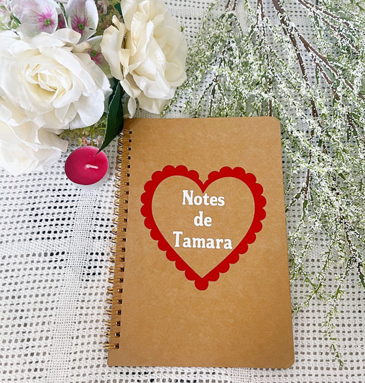 Carnet personnalisé coffret