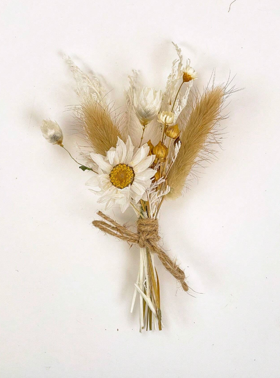 Coffret bougie fleurs séchées