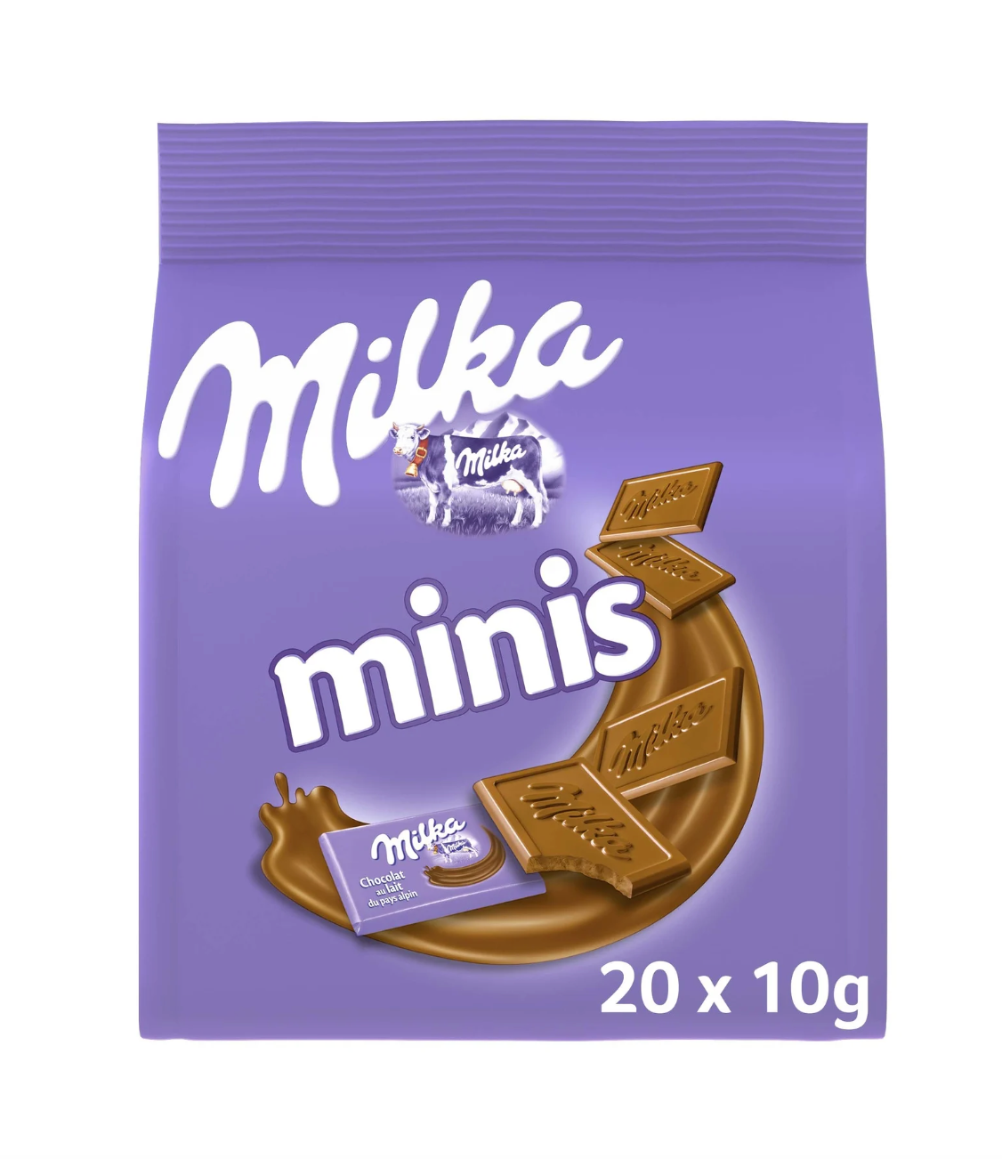 Milka minis milk chocolate