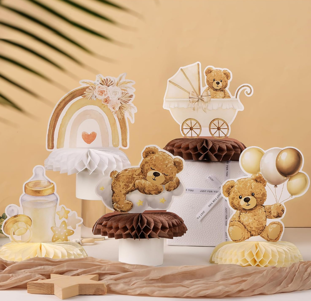 Baby Shower Décorations de table ourson 9pcs