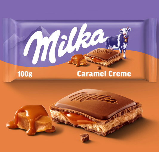 Milka caramel chocolat au lait