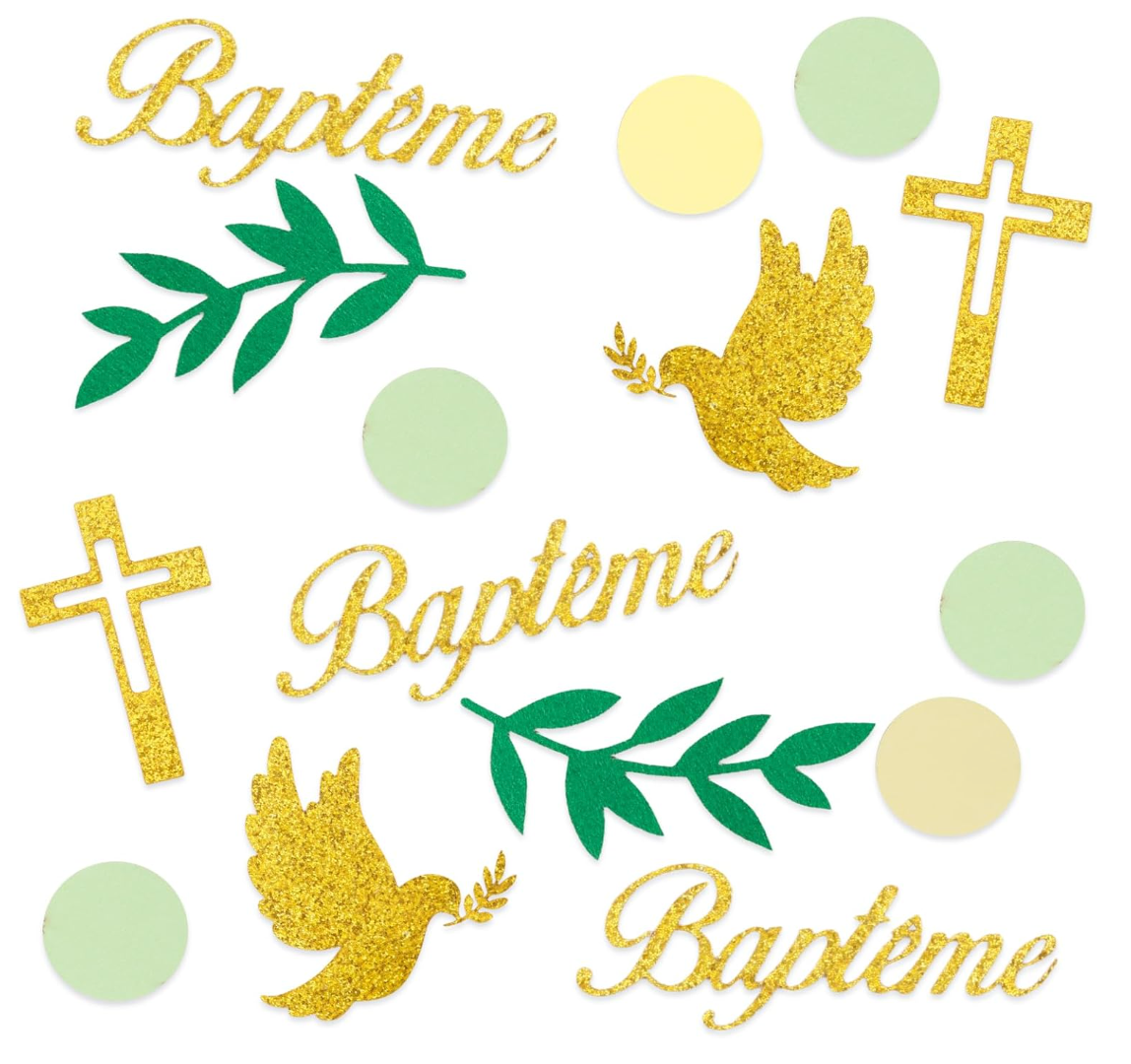 100pcs Confettis BaptĂŞme
