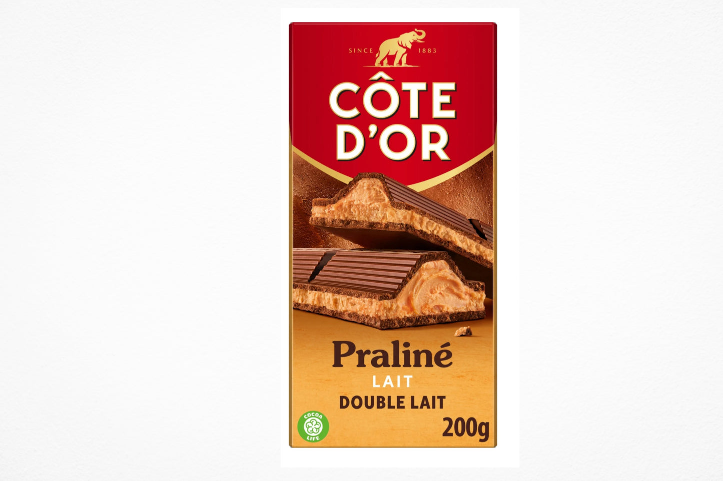 Côte d'or chocolat praliné double lait