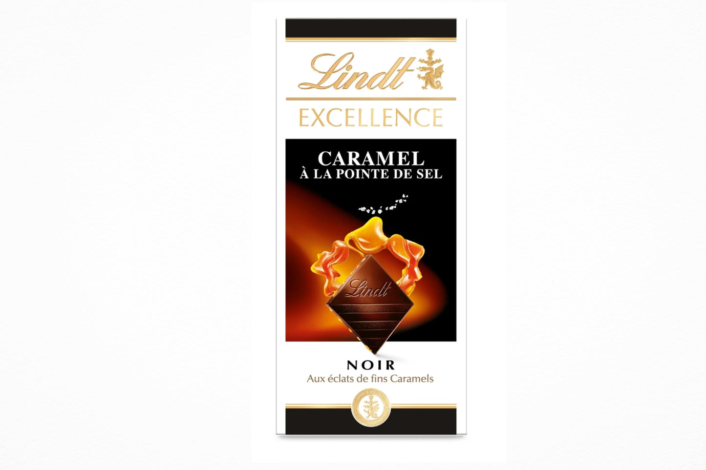 Tableta de chocolate negro Lindt Caramel À La Pointe De Fleur De Sel