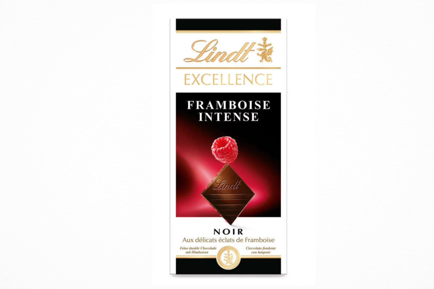 Tablette de chocolat noir Lindt Framboise