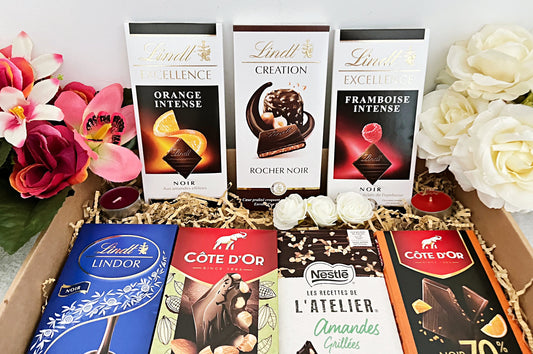 Assortiment de chocolats noirs L