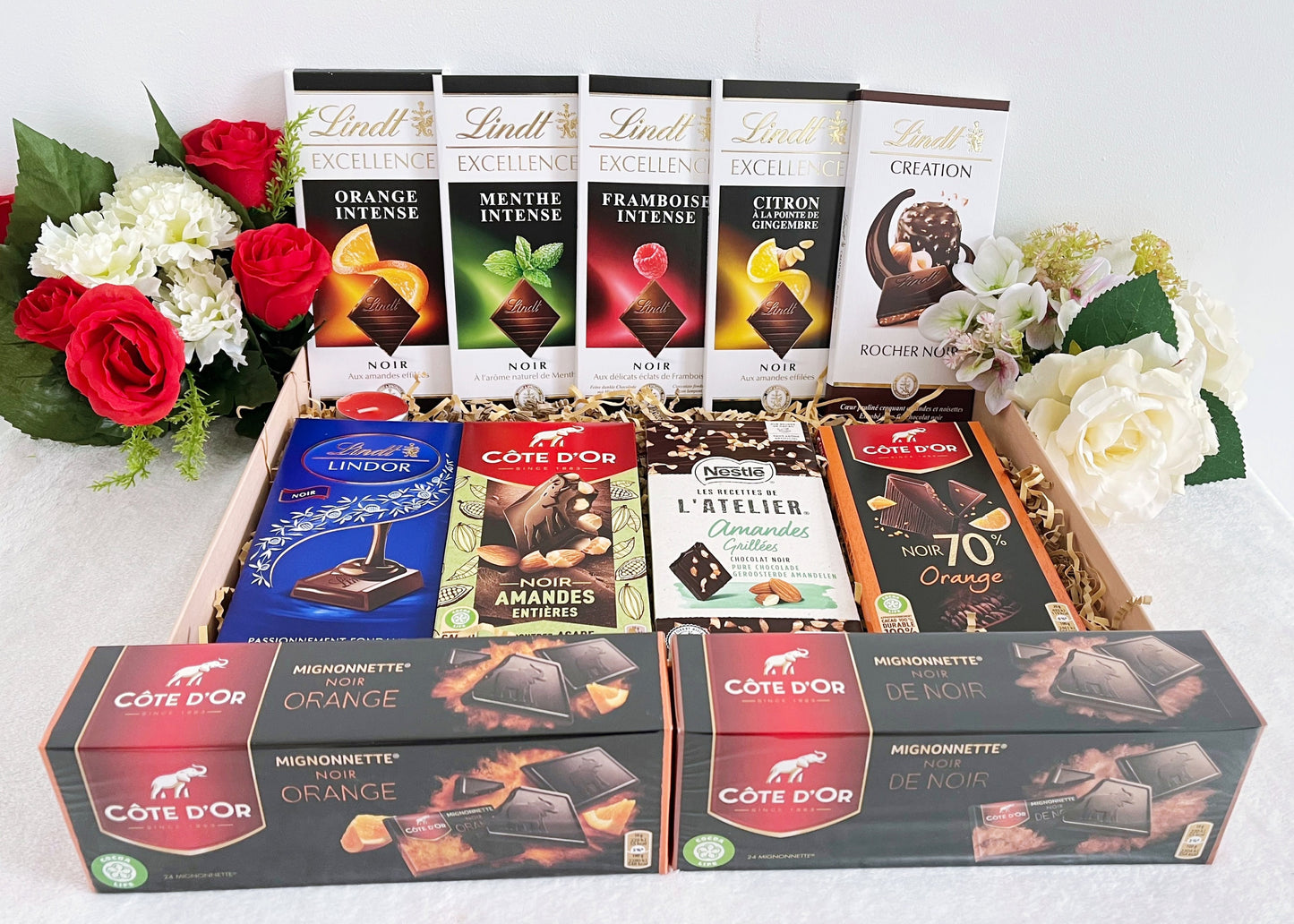 Assortiment de chocolats noirs XL