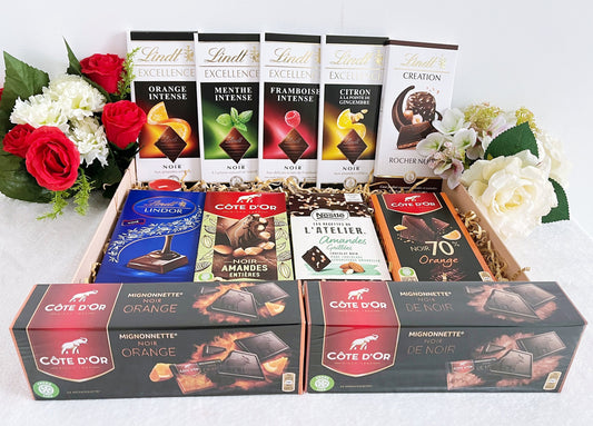 Assortiment de chocolats noirs XL