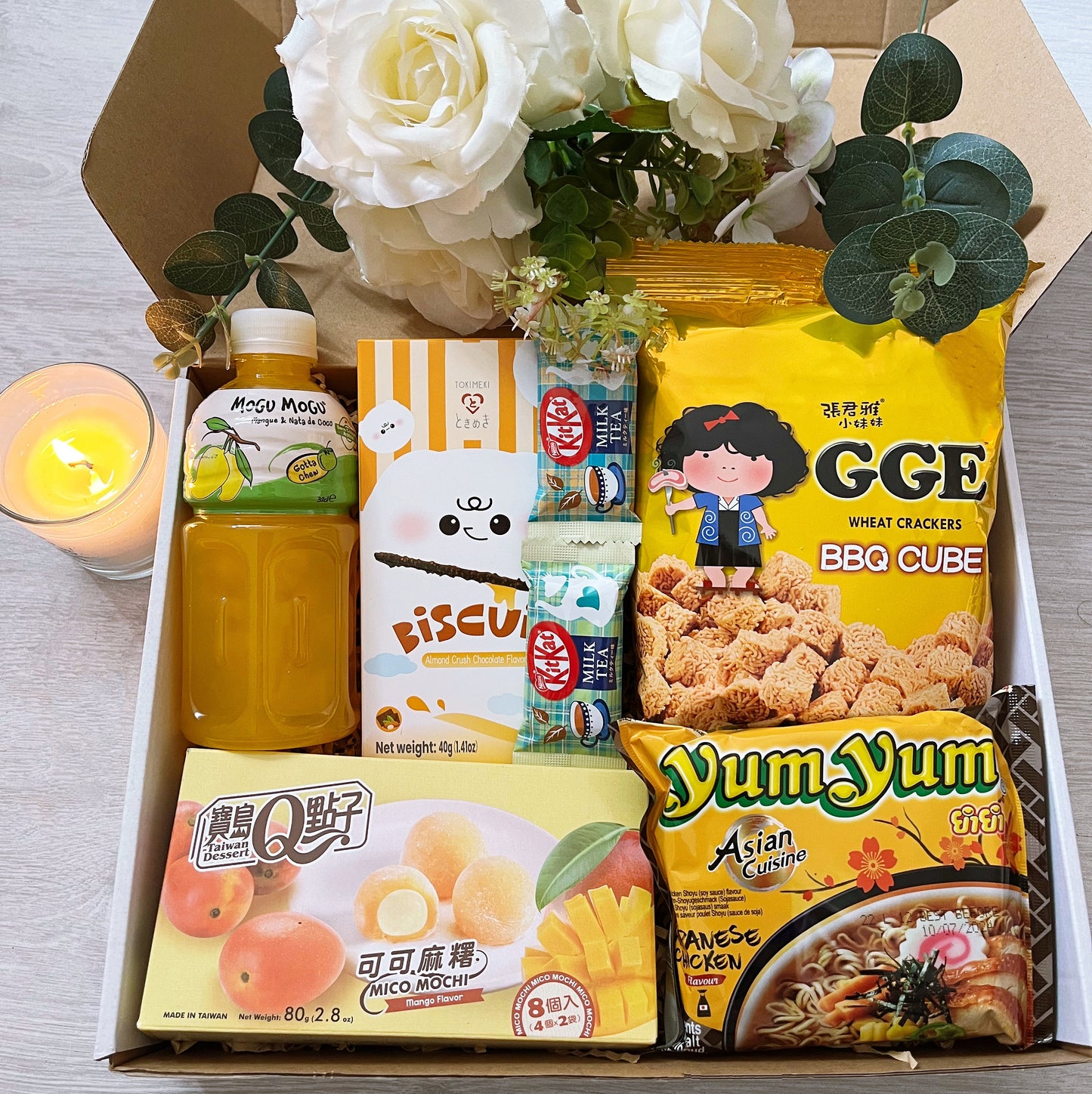 Caja descubierta Asia amarilla