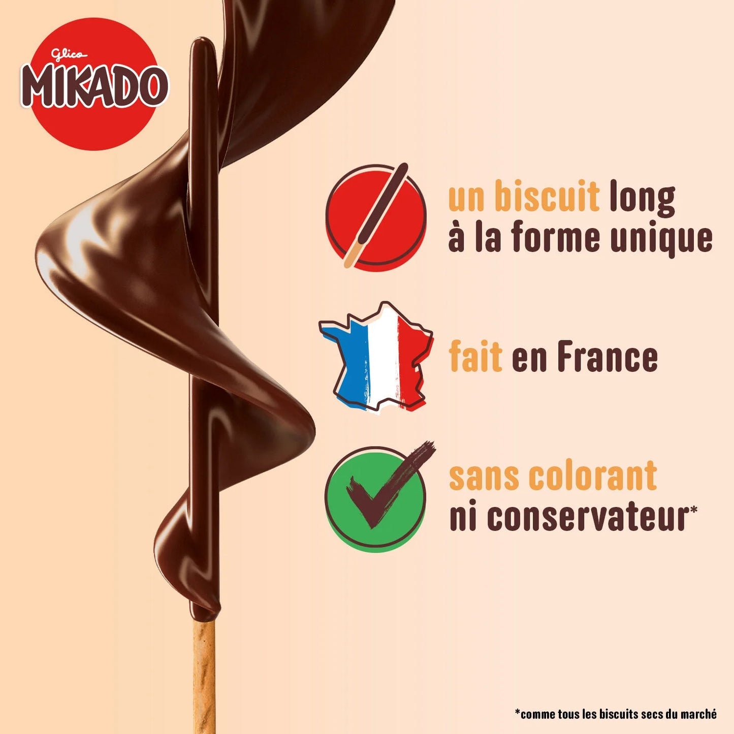 MIKADO LU Dark Chocolate Coated Biscuits