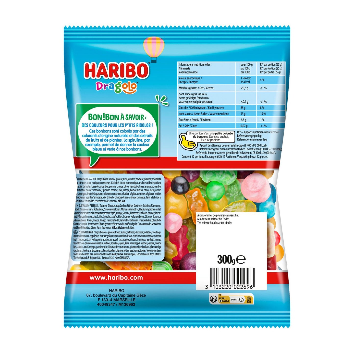 Haribo Dragolo candies 300g