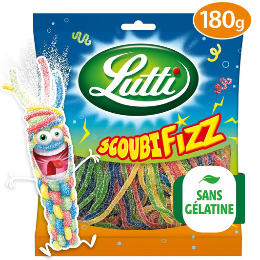 Lutti Sour Fruit-Flavored Scoubifizz Candies 180g