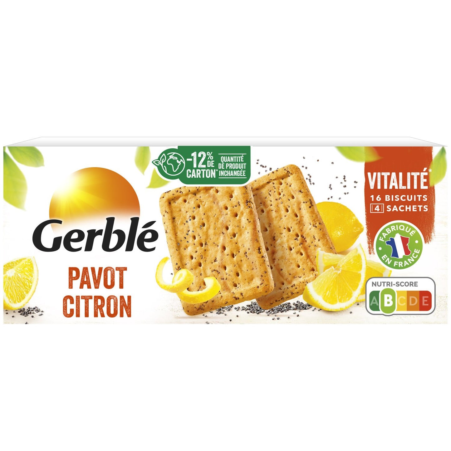 GERBLE Lemon Poppy Seed Biscuit
