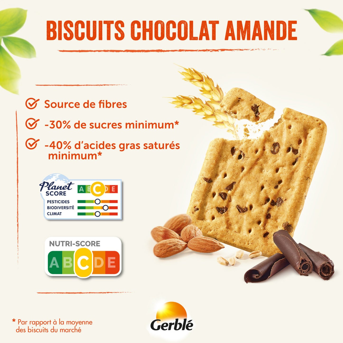 GERBLE Chocolate Almond Biscuit