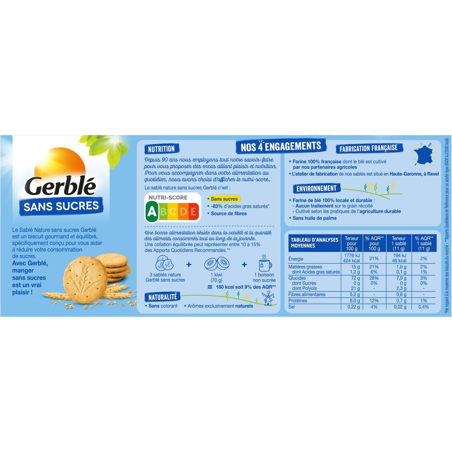 GERBLE Plain Sugar-Free Biscuits