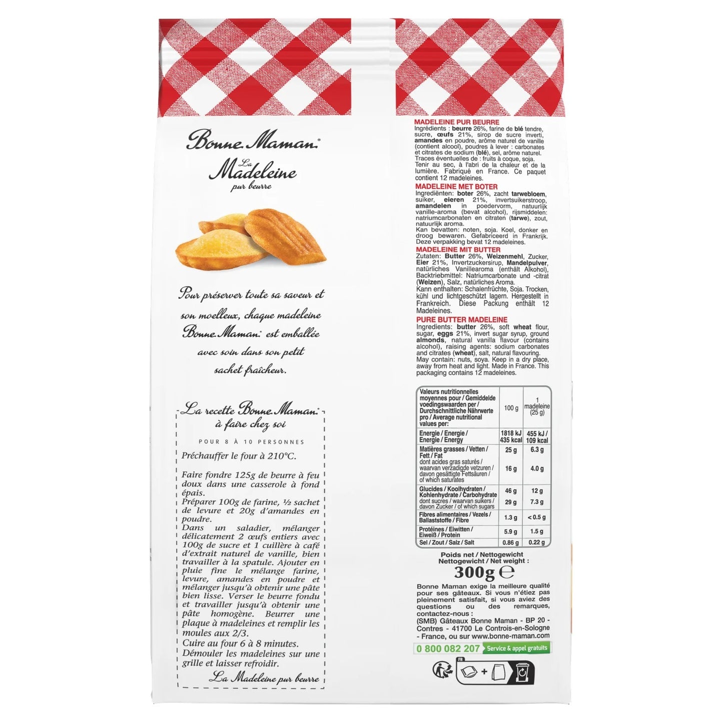 Bonne Maman Pure Butter Madeleines