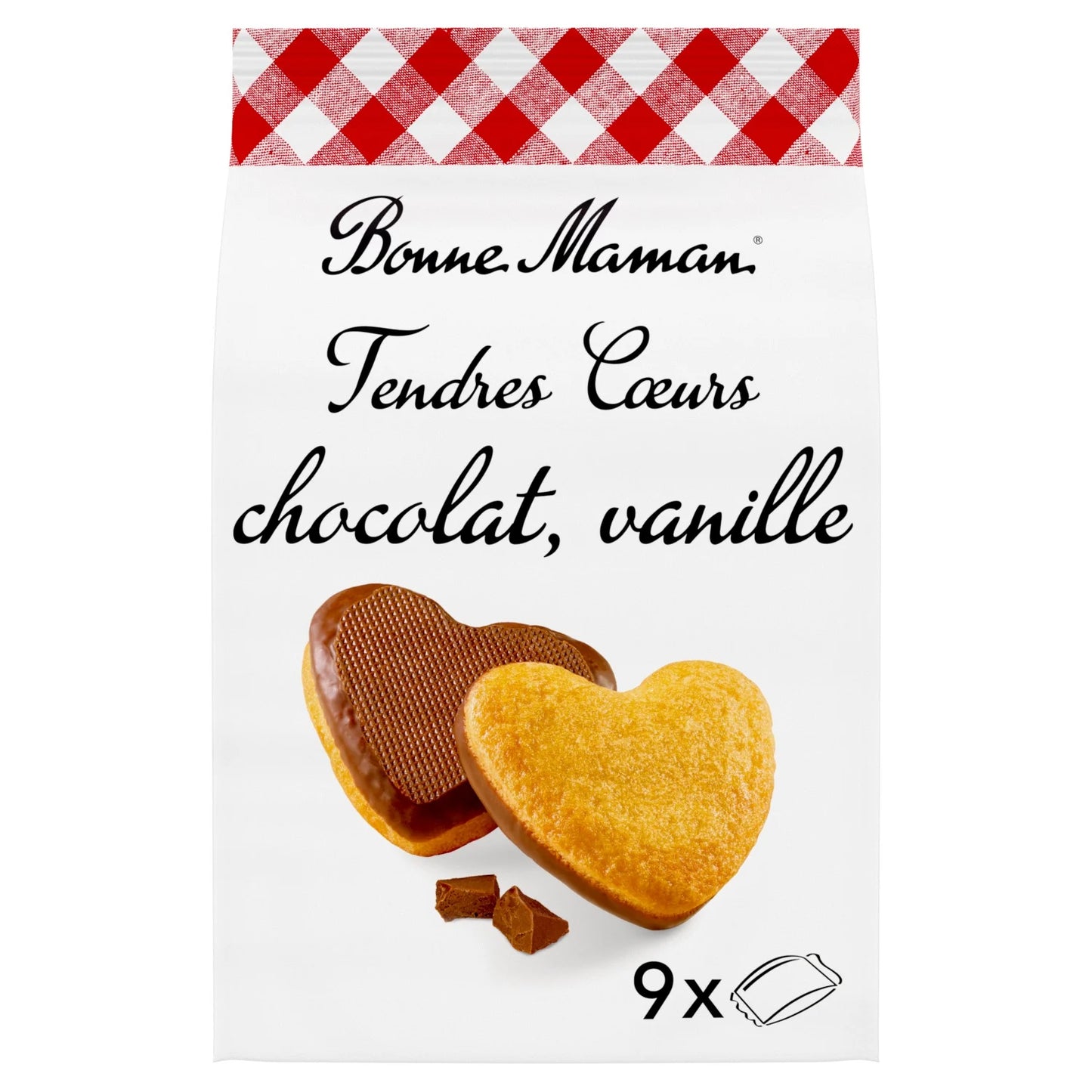 Tender Hearts Chocolate Vanilla Toppings BONNE MAMAN