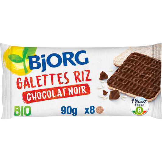 BJORG Organic Dark Chocolate Rice Cakes