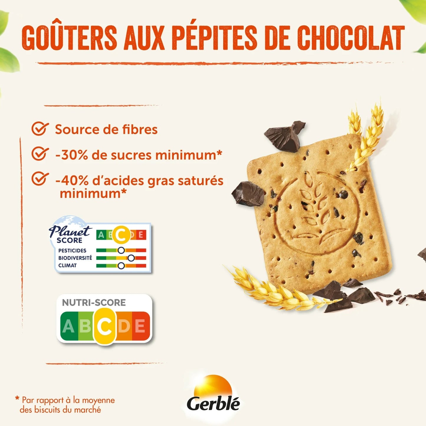 GERBLE Chocolate Chip Snack Biscuit