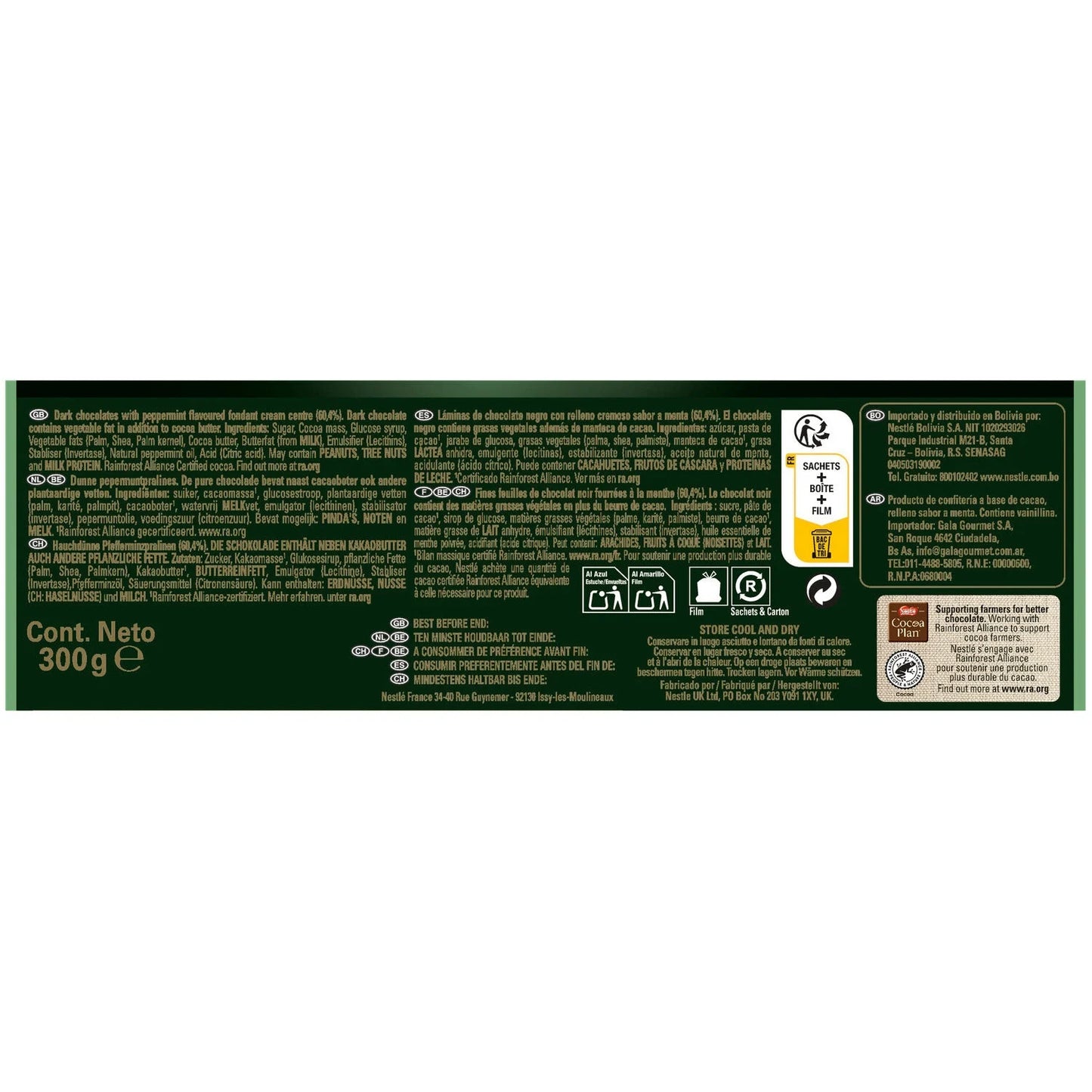AFTER EIGHT Mint Filled Chocolate Squares 300g