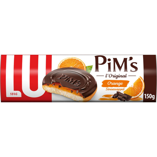 LU Pim's Sponge Cakes Topped With Orange and Chocolate