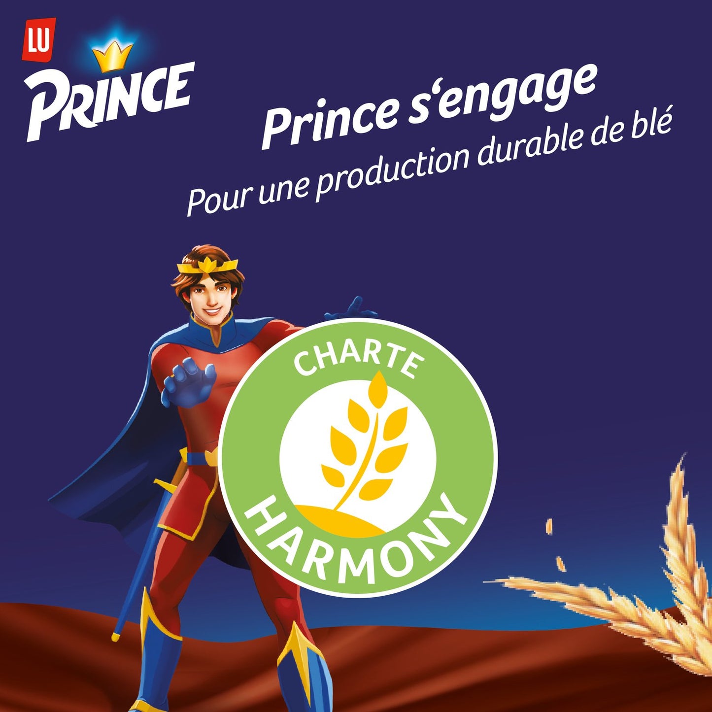 Prince LU Whole Wheat Milk Chocolate Filled Biscuits