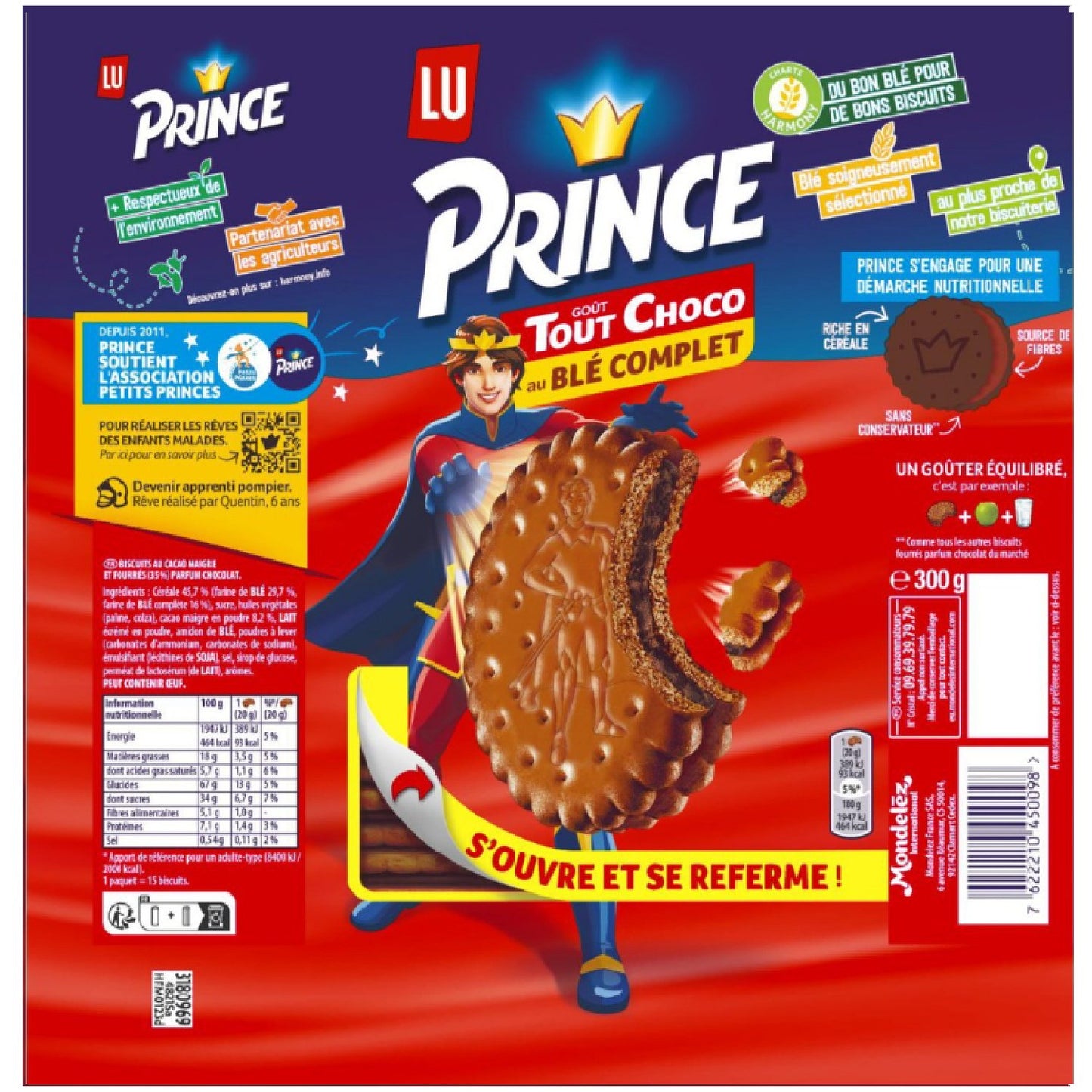 Prince LU all-Chocolate Filled Whole Wheat Biscuits