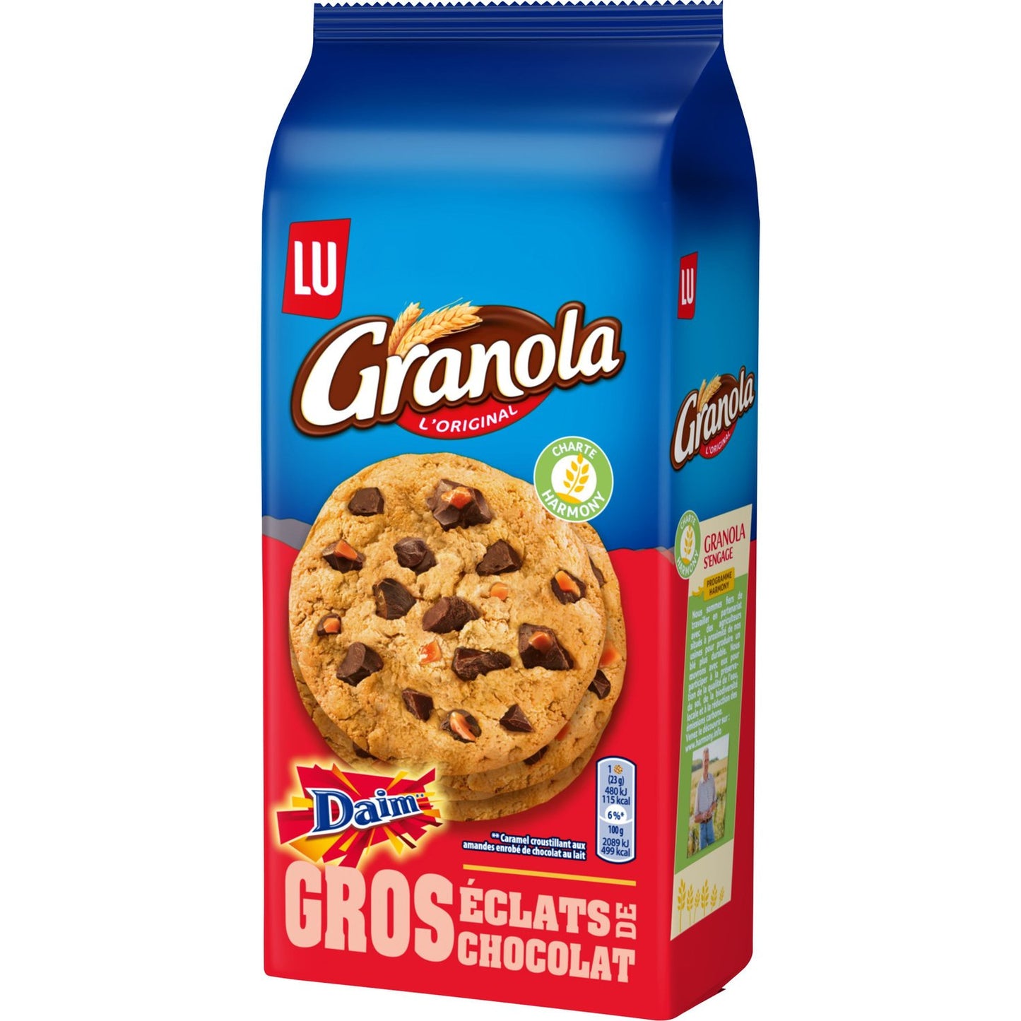 Cookies With Large Chunks of Chocolate and Daim Granola LU