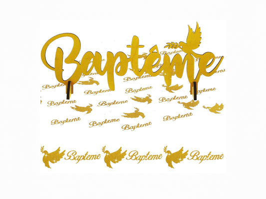 Set de Décoration de Table Baptême