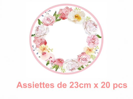 Floral Party Tableware Kit