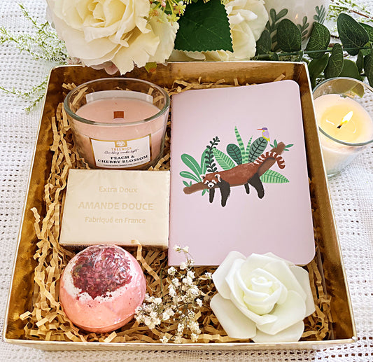 Coffret cadeau rose