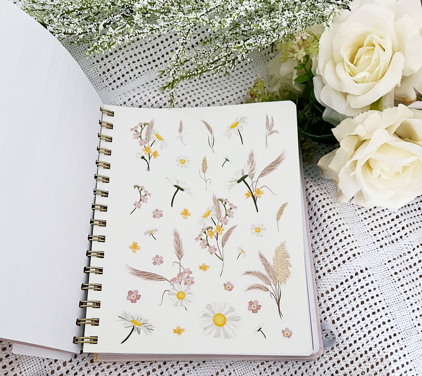 Carnet rose coffret