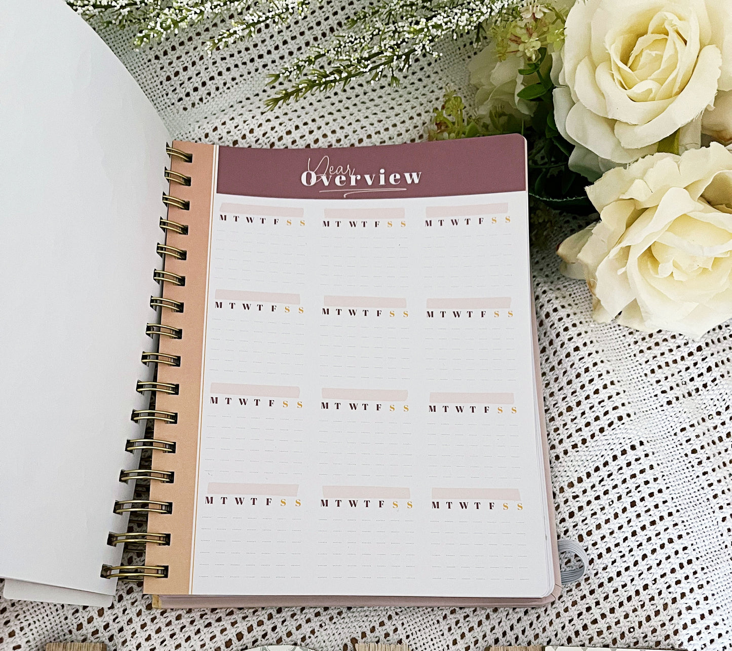 Carnet rose coffret