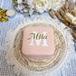 Boîte à bijoux rose personnalisée coffret