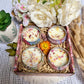 Coffret bougies fleurs séchées