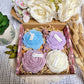 Coffret bougies fleurs