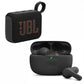 JBL Bluetooth speaker and JBL wireless headphones