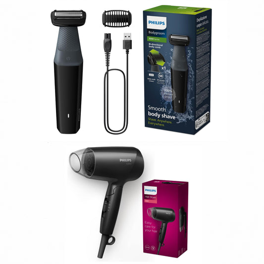 Philips hair dryer and Bodygroom set