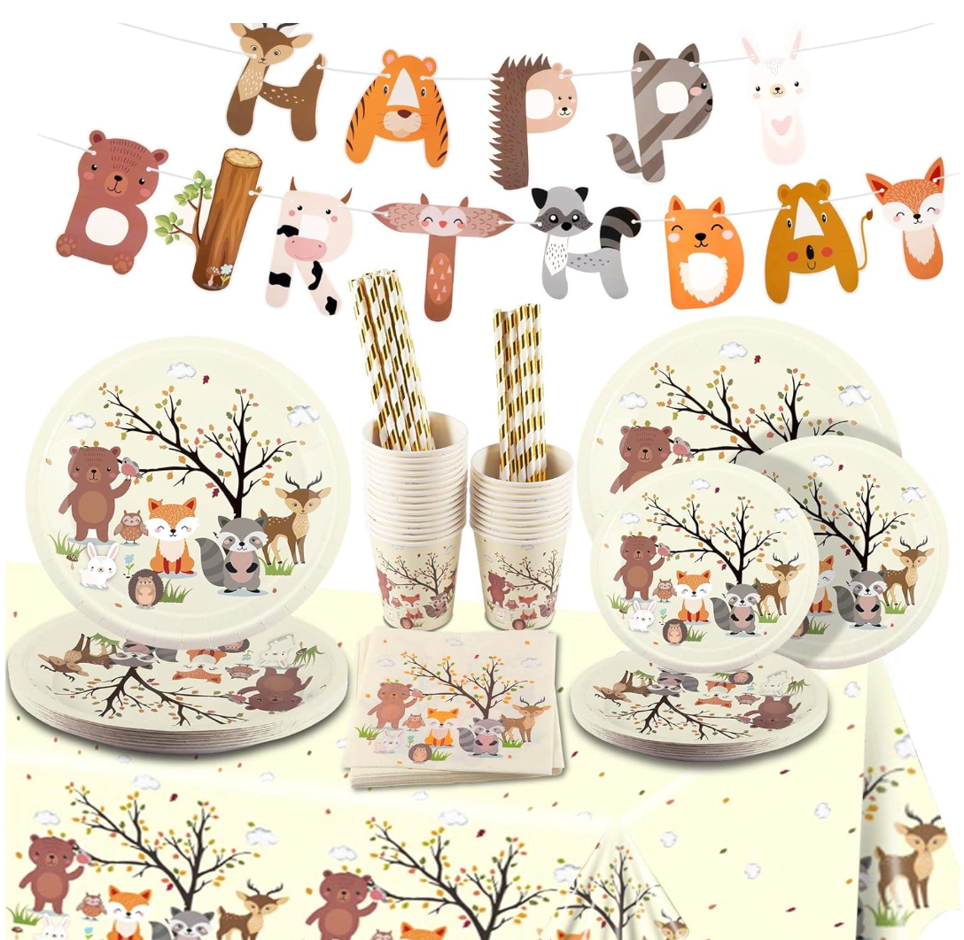 Forest Animals Birthday Decoration Kit 
