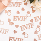 100 Pieces Rose Gold Glitter Hen Party Confetti