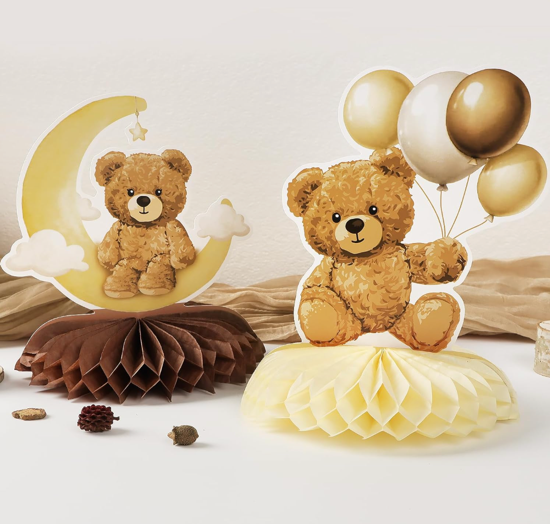 Baby Shower Décorations de table ourson 9pcs